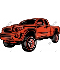  Bright orange pickup