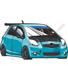 Индивидуальный синий компактный автомобиль