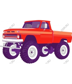  Classic red monster truck