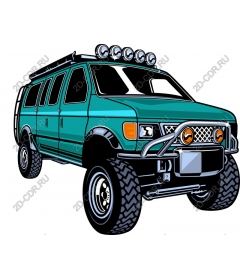  Готовый к приключениям фургон Teal Off-Road