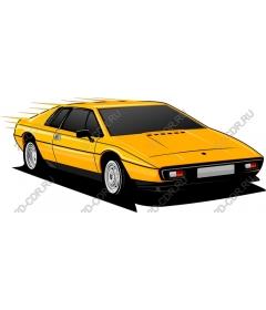 Bright yellow sports car