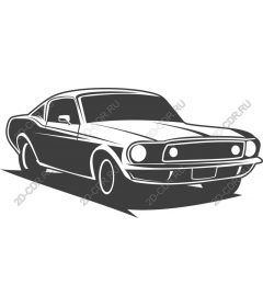 Vintage muscle car