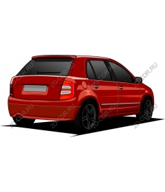  Красный Компактный Автомобиль