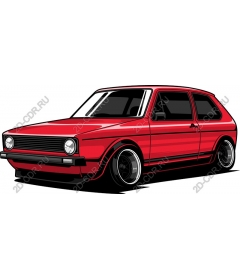  Classic red hatchback
