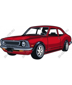  Винтажный красный классический автомобиль