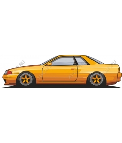 Yellow sports car