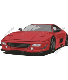  An elegant red sports car