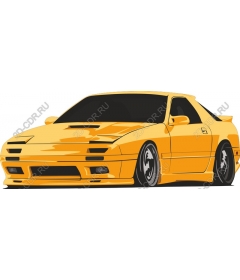 Спортивный желтый автомобиль