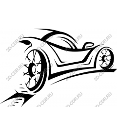  Мчащийся спортивный автомобиль