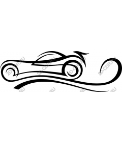 Стилизованный спортивный автомобиль