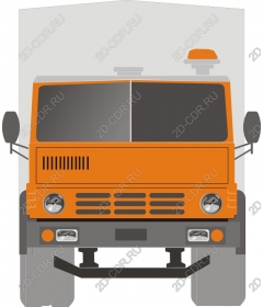  Heavy orange truck