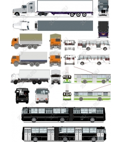 Комплект транспортных средств - Грузовики и автобусы