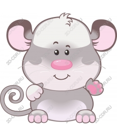  Cute cartoon mouse