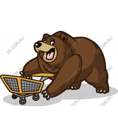 The shopping cart "Funny bear"