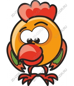Live cartoon chicken