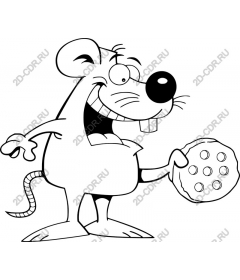 Funny cartoon mouse cookies