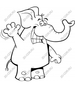  Cute cartoon elephant