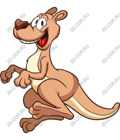  Cartoon "Happy kangaroo"