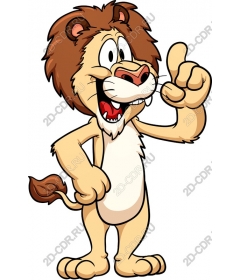  Cartoon lion