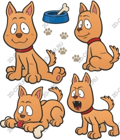  Collection of cartoon dogs