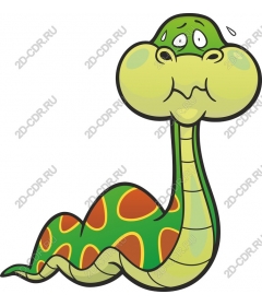  Colorful cartoon snake