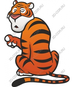  Cute cartoon tiger