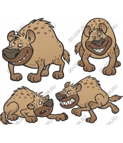  A flock of hyenas - playful