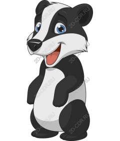  Adorable cartoon badger