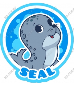  Cartoon "Playful seal"