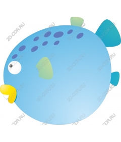  Charming blue fish