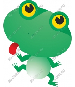  A playful frog