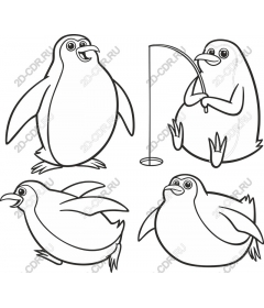  Set "Playful penguin"