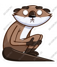  Adorable cartoon otter