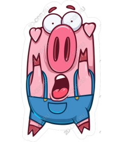  Cute cartoon pig