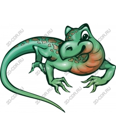  Cartoon lizard
