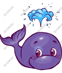  Cute cartoon whale