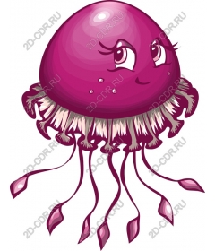  A playful purple jellyfish