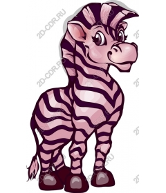 Playful pink Zebra