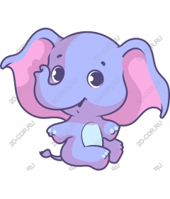  Cute cartoon elephant