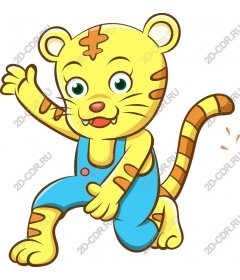  Adorable cartoon tiger and