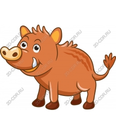  Bizarre cartoon wild boar