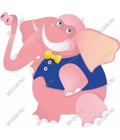 Dainty pink elephant