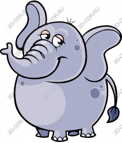  Cute cartoon elephant