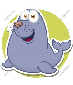  Cartoon "Playful seal"