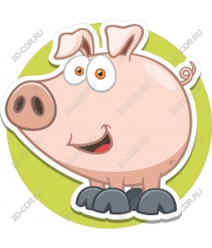  Cute cartoon pig