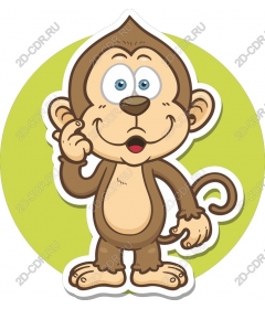  Adorable cartoon monkey