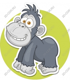  Cute cartoon gorilla