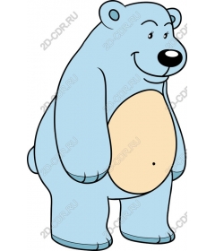  Веселый синий медведь
