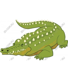  Fierce green crocodile