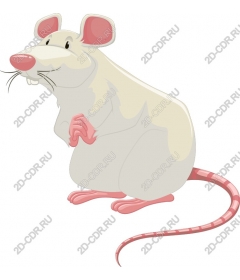Playful cartoon mouse